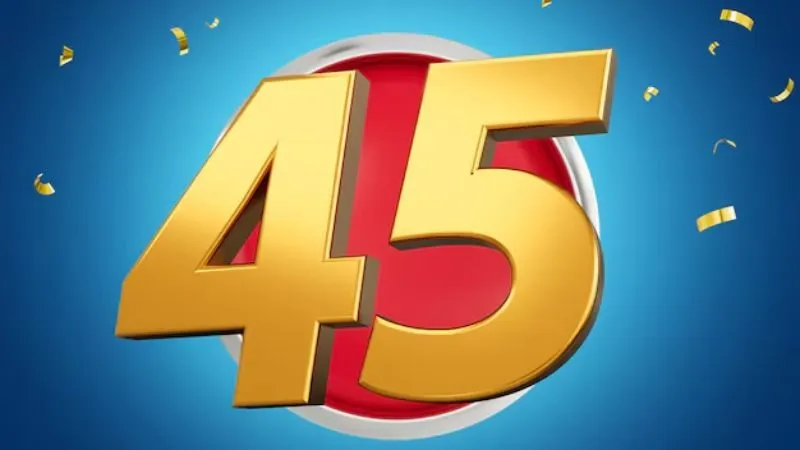 Con số 45 tượng trưng cho may mắn Tứ Mãi